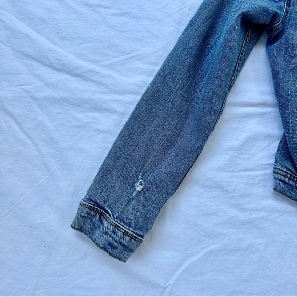 Kensie Jeans Vintage Luxe Distressed Jean Jacket - Picture 5 of 6